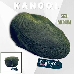 Kangol 504 Tropic Vent Air Cap Dark Olive Green Hat. NEW! NWT! Size M. 0290BC